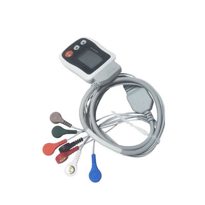 White Ambulatory ECG Monitoring 24 - 72 Hours Detecting Smart Holter Monitor