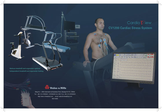 CE Approved 12 Channel ECG Machine Excercise Ecg Portable White Grey Box