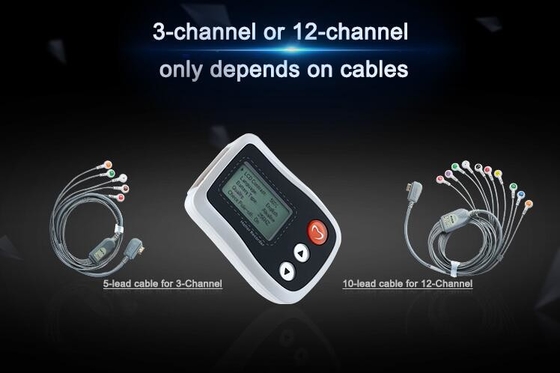 Holterのスマートなモニターを検出する24 - 72時間を監察する白い周歩廊ECG