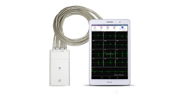 白いECG信号のレコーダーのAndriodシステムブルートゥース ECG機械